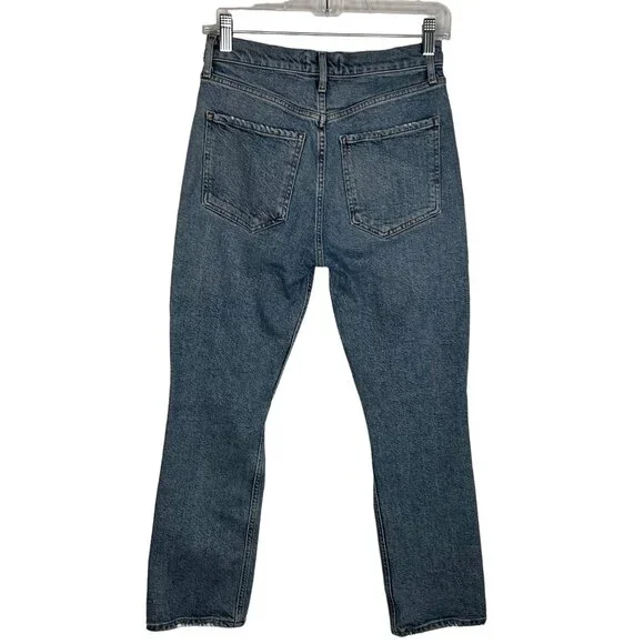 AGOLDE Riley High Rise Straight Crop Jeans in Whiplash Size 25 - Picture 3 of 13